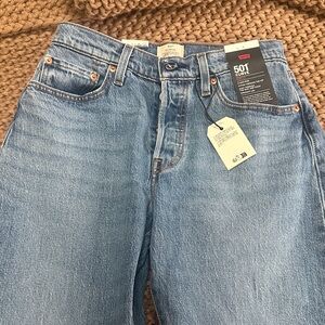 Levi's Light Blue Straight Jeans for Women